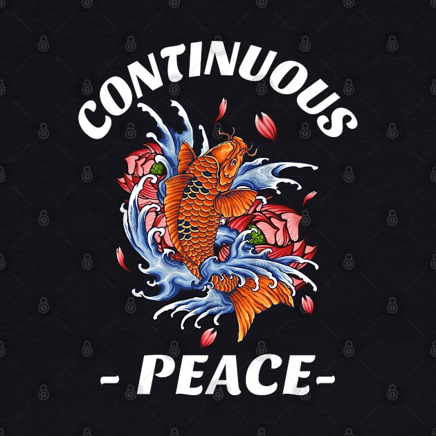 Continuous Peace, hoodies, mugs, masks, stickers, by BostonBulldog